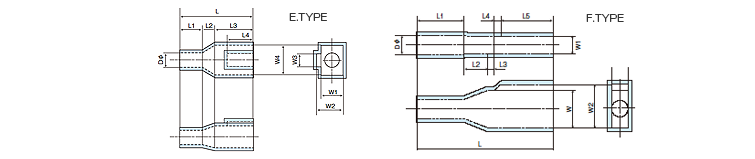 ハウジングカバーEタイプ、Fタイプ